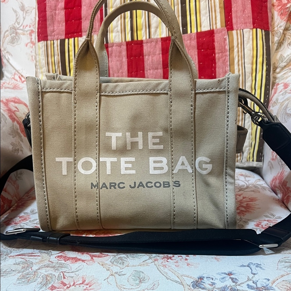 Marc Jacobs Beige Canvas 'The Tote Bag' Shoulder Tote
